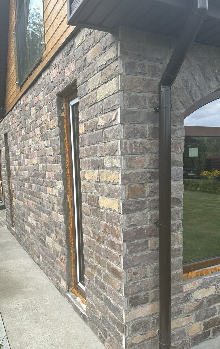 Фасадные работы камень спб отделка фасада камнем