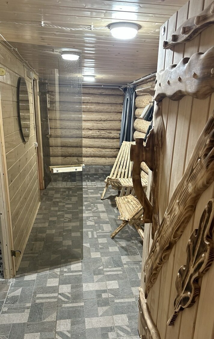 Отделка бани деревом Отделка бань